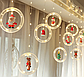 Гірлянда штора завіса світлодіодна Різдвяна 3м., USB, теплий білий., фото 5