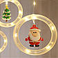 Гірлянда штора завіса світлодіодна Різдвяна 3 м., USB, теплий білий., фото 8