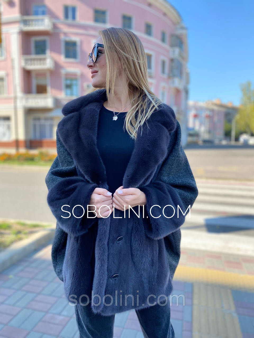 Кардиган утеплений із норкою, фото 1