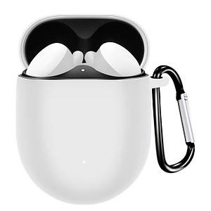 Чохол-накладка DK Silicone Candy Friendly з карабіном для Google Pixel Buds 2 (white)