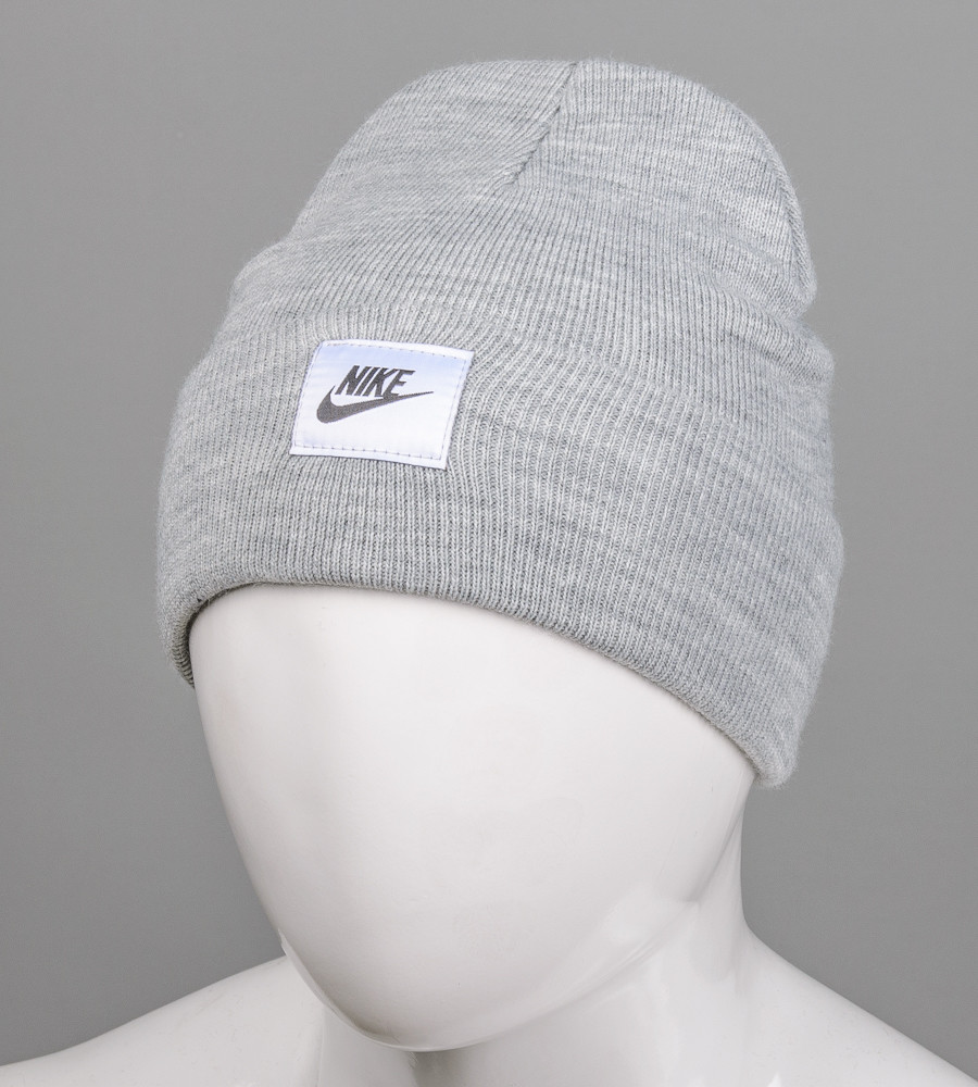 Шапка молодіжна "Ріжки" Nike (m20), Св.Сірий
