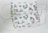 Дитячі медичні тришарові захисні маски НЗМ з малюнком котики 50 шт, фото 3