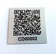 Металлические номерки с qr кодом любого размера