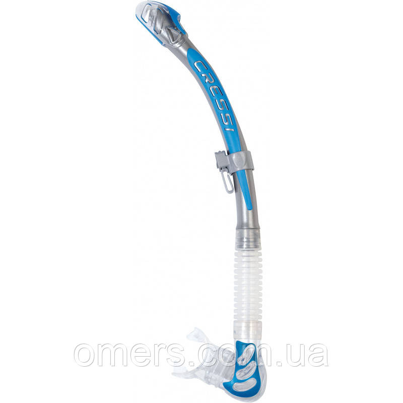 Трубка Cressi Beta, одноклапанна сіро-синя