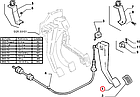 Педаль зчеплення Fiat Ducato 230, Peugeot Boxer, Citroen Jumper (1994-2002), 1307107080, 2127A4, фото 6