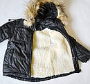 Зимовий дитячий комбінезон на хлопчика 116 розмір, чорного кольору (0231), фото 3