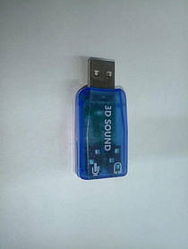 Мини адаптер внешний USB звуковая карта 5,1