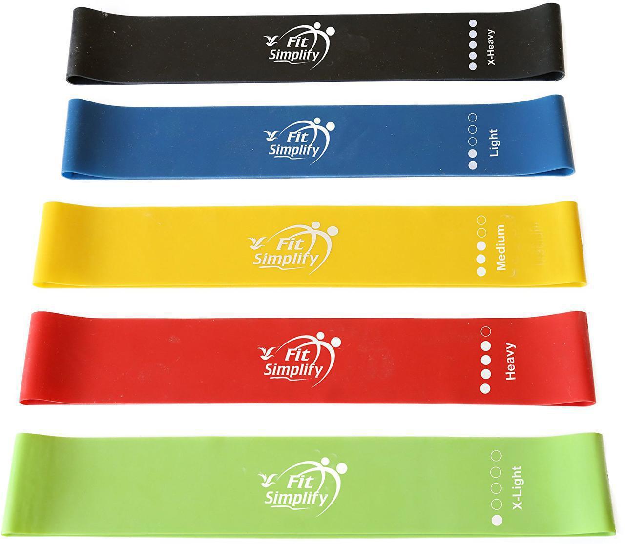 Набір фітнес-гумок 5 шт. у чохлі Fit Simplify 196295