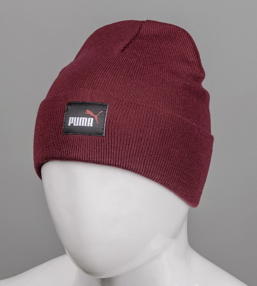 Шапка молодіжна "Ріжки" Puma (m20), Бордовий