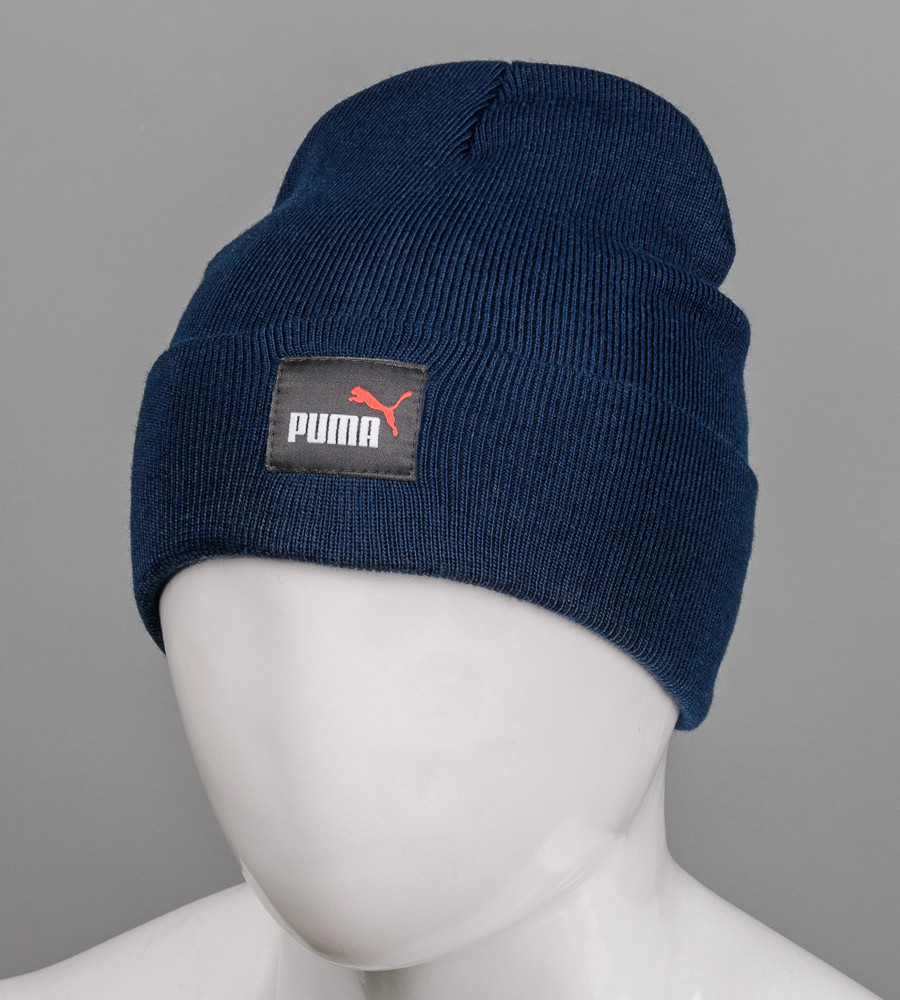 Шапка молодіжна "Ріжки" Puma (m20), Т. Синій