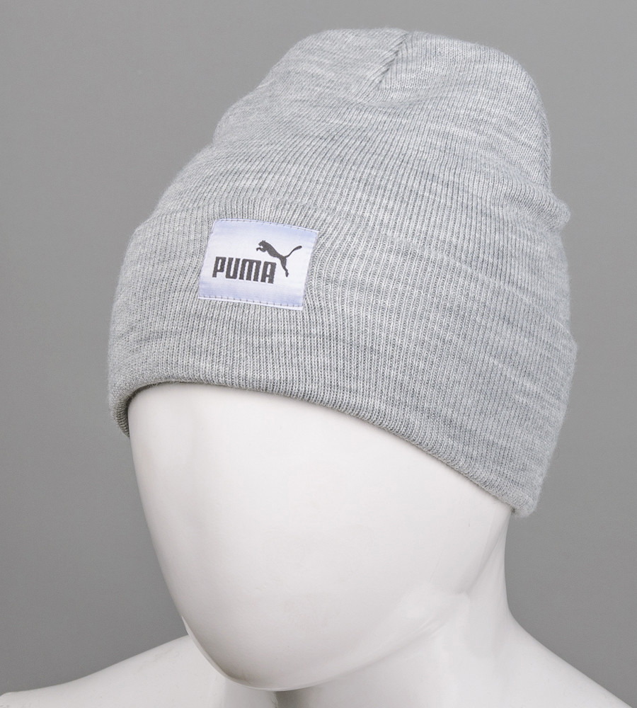 Шапка молодіжна "Ріжки" Puma (m20), Св.Сірий Меланж