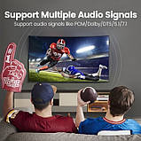 Оптичний аудіокабель 2м UGREEN Оптоволоконний цифровий аудіокабель Toslink для домашнього кінотеатру ТБ PS4 Xbox, фото 6