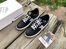 Чоловічі шкіряні кеди кросівки Saucony Jazz Court 70555-1s чорні ОРИГИНАЛ, фото 4