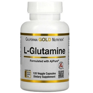 Глютамин California Gold Nutrition L-Glutamine (120 капсул.) - фото 1 - id-p1475642516