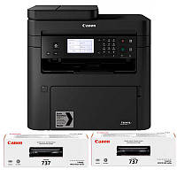 Canon i-SENSYS MF237w bundle БФП А4 з Wi-Fi, fax і ADF + 2 картриджа Canon 737