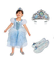 Карнавальний костюм, плаття Попелюшки+ Тіара+ туфельки 2021, Disney Cinderell