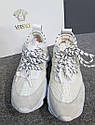 EUR36-46 білі Версаче Чейн Versace Chain Reaction чоловічі та жіночі кросівки на платформі, фото 4