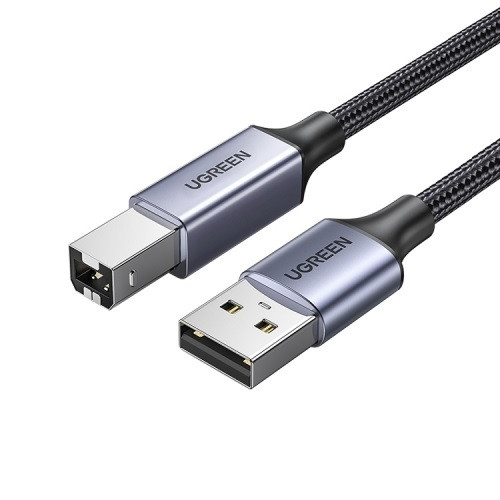 UGREEN Кабель 2м USB A - B, плетений високошвидкісний штекер USB 2.0 типу A - USB B, сумісний з усіма пристрою точного кондицію