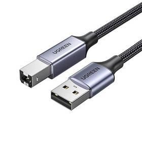 UGREEN Кабель 1м USB A - B, плетений високошвидкісний штекер USB 2.0 типу A - USB B, сумісний з усіма пристрою точного кондицію
