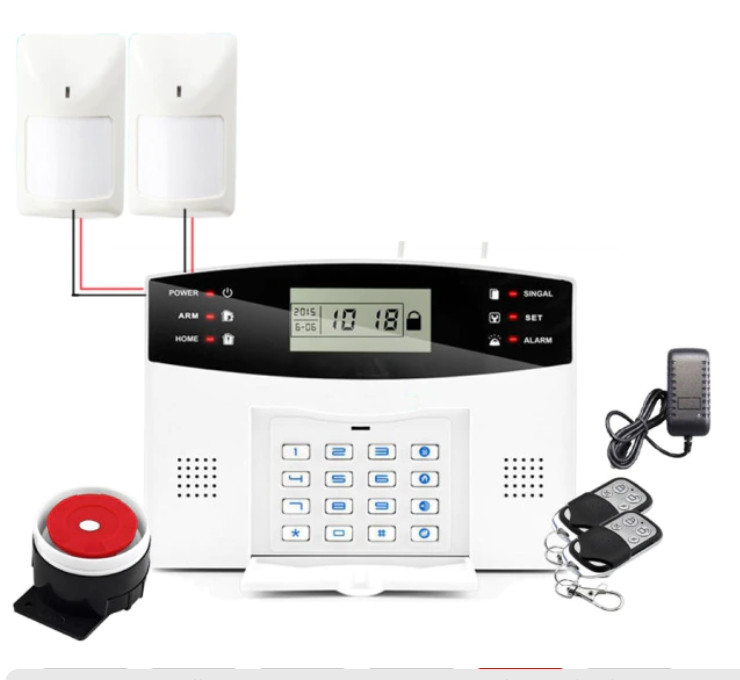 Повний комплект ДРОТОВОЇ GSM сигналізації Kerui PG500 / B2G / GSM30А