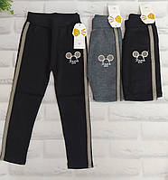 Лосини на дівчинку 65 на 5-6 років щільна бавовна Золото (437-1)