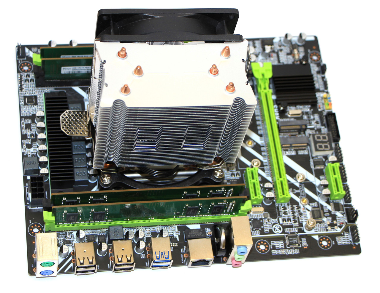 Комплект для ПК, 12 ядер 24 потоку (Xeon E5-2673 v3 2.40-3.20 GHz), X99, 16GB DDR4, +кулер вежа