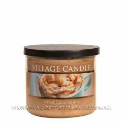 Ароматична свічка Village Candle Солона карамельна лате (час горіння до 50 годин) чаша