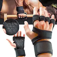 Рукавички для тренувань з напульсником, спортивні рукавички для фітнесу, кроссфита, бодібілдингу M