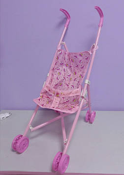 Дитяча коляска тростина рожева для дівчаток