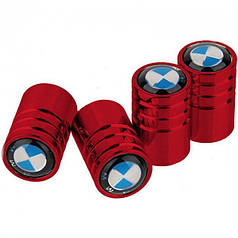 Захисні ковпачки на ніпель для BMW Alitek Long Red БМВ, 4 шт.