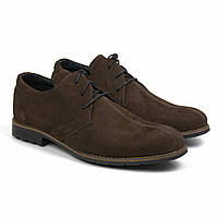 Туфлі коричневі дербі нубук чоловіче взуття великих розмірів Rosso Avangard Derby Kardinal Brown Nu BS BS