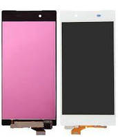 Дисплей (LCD) Sony E6603 Xperia Z5, E6653, E6683 с сенсором белый Оригинал