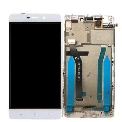 Дисплей (LCD) Xiaomi Redmi 4A із сенсором білий + рамка, фото 1