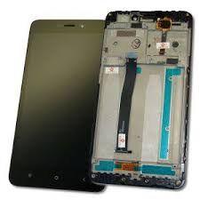Дисплей (LCD) Xiaomi Redmi 4A із сенсором чорний + рамка, фото 1