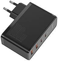 Сетевое зарядное устройство Baseus GaN2 Pro Quick Charger 2C+2U 100W EU Черное