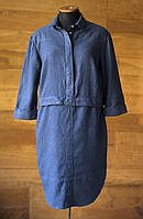 Темно синє коттонове плаття сорочка жіноче Warehouse, розмір S
