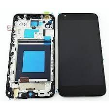 Дисплей (LCD) LG H791 Nexus 5X із сенсором чорний + рамка, фото 1