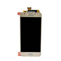 Дисплей (LCD) Samsung GH96-10325C G570 Galaxy J5 Prime (2016) с сенсором золотой сервисный Оригинал