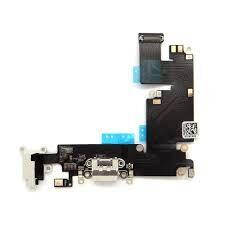 Нижня плата зарядки (Шлейф зарядки) для iPhone 6S Plus,з роз'ємом, коннектором навушників, мікрофоном білий