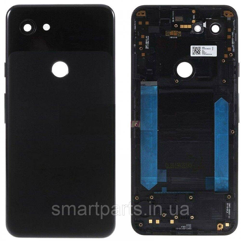 Задня кришка корпусу Google Pixel 3a G020E, G020F, G020G, G020H чорна Оригінал