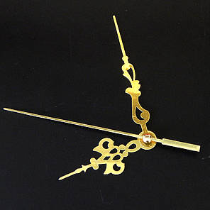 УЦІНКА Набір ажурних стрілок для годинникових механізмів, золоті, фото 3