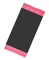 Дисплей Sony G3412, G3416, G3426, G3421, G3423 Xperia XA1 Plus Dual с сенсором (тачскрином) розовый Оригинал