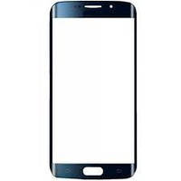 Стекло сенсорного экрана Samsung G925F Galaxy S6 Edge синее Оригинал