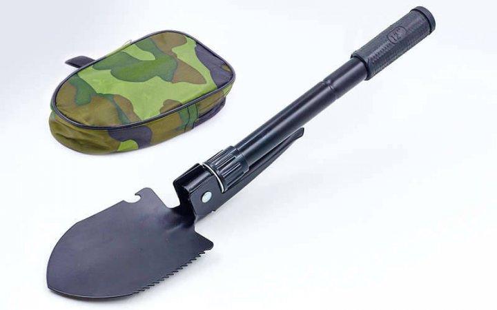 Туристична складана саперна лопата 5-в-1 в чохлі