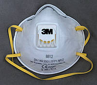 Респиратор 3М 8812, Защитный респиратор 3м ffp1 с клапаном упаковка 10шт.