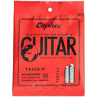 Струны Orphee TX620-P Pure Copper Acoustic Guitar Strings 10-47