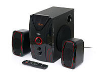 Музыкальный центр акустическая система для дома 2.1 15Вт+2х5Вт BT/FM/USB/SD/ДУ ZXX ZX-4810BT