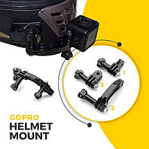 Бічне кріплення на шолом Side Mount для екшн камери GoPro SJCAM Xiaomi Yi, Sony, фото 3