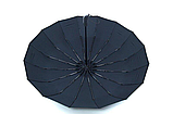 Чоловіча парасолька на 16 карбонових спиць/Режевий/Велика Топ якість — Карбонові спиці, фото 2