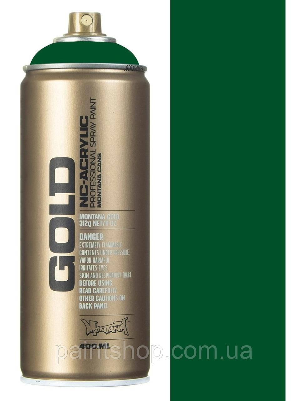 Аерозольна фарба Montana Gold 6070 Smaragd (Зелений) 400 мл